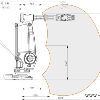 ABB沖壓機器人IRB 6660  負載100kg ABB上下料機器人