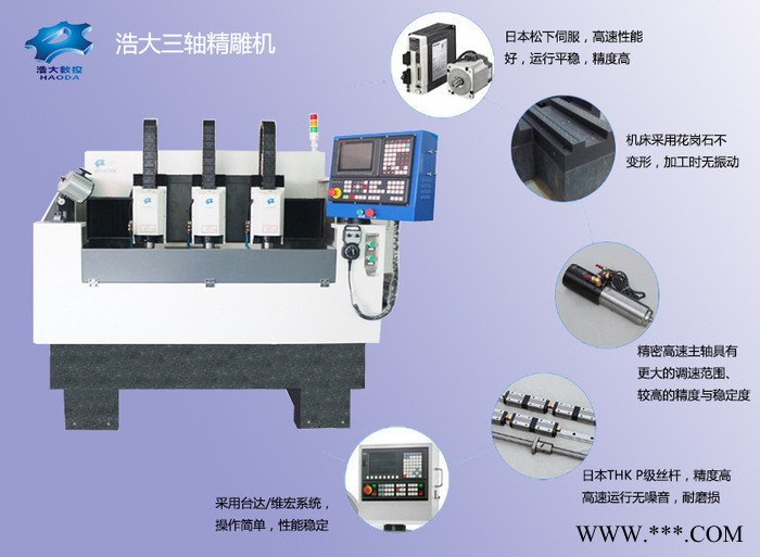 深圳數控機床加工陶瓷濾波器汽車配件精密模具治具四頭精雕機