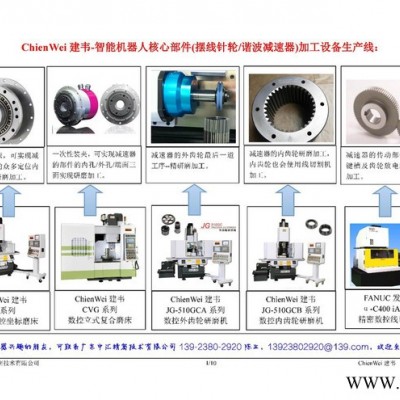 供應臺灣產ChienWei建韋智能機器人減速器的整條數控機床生產線