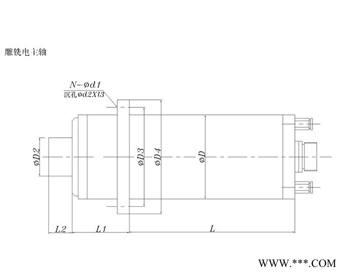 【福沃德】高精度雕銑電主軸 木工銑床主軸