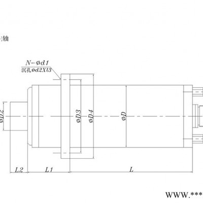 【福沃德】高精度雕銑電主軸 木工銑床主軸