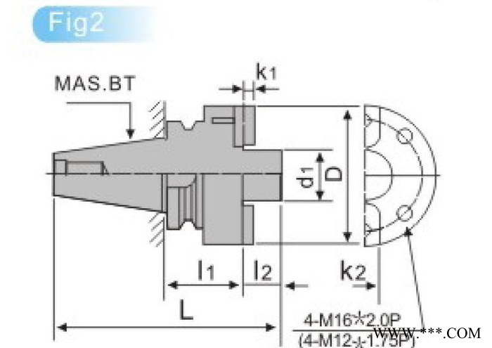 BT/FMB平面銑刀柄（直式柄）數控刀具數控銑床加工中心刀具