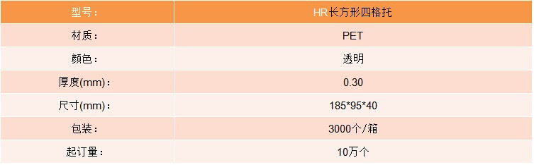 HR長方形四格托