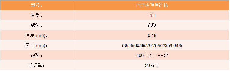 PET透明月餅托