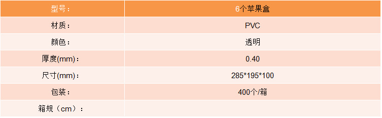 6個蘋果盒