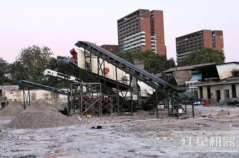 河南客戶建筑垃圾處理廠